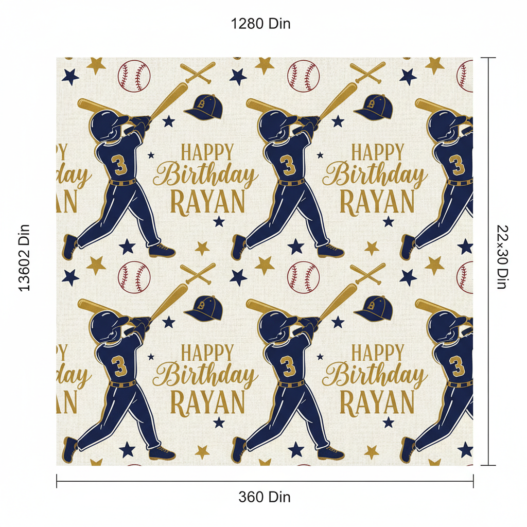 Personalized Birthday Wrapping Paper - 