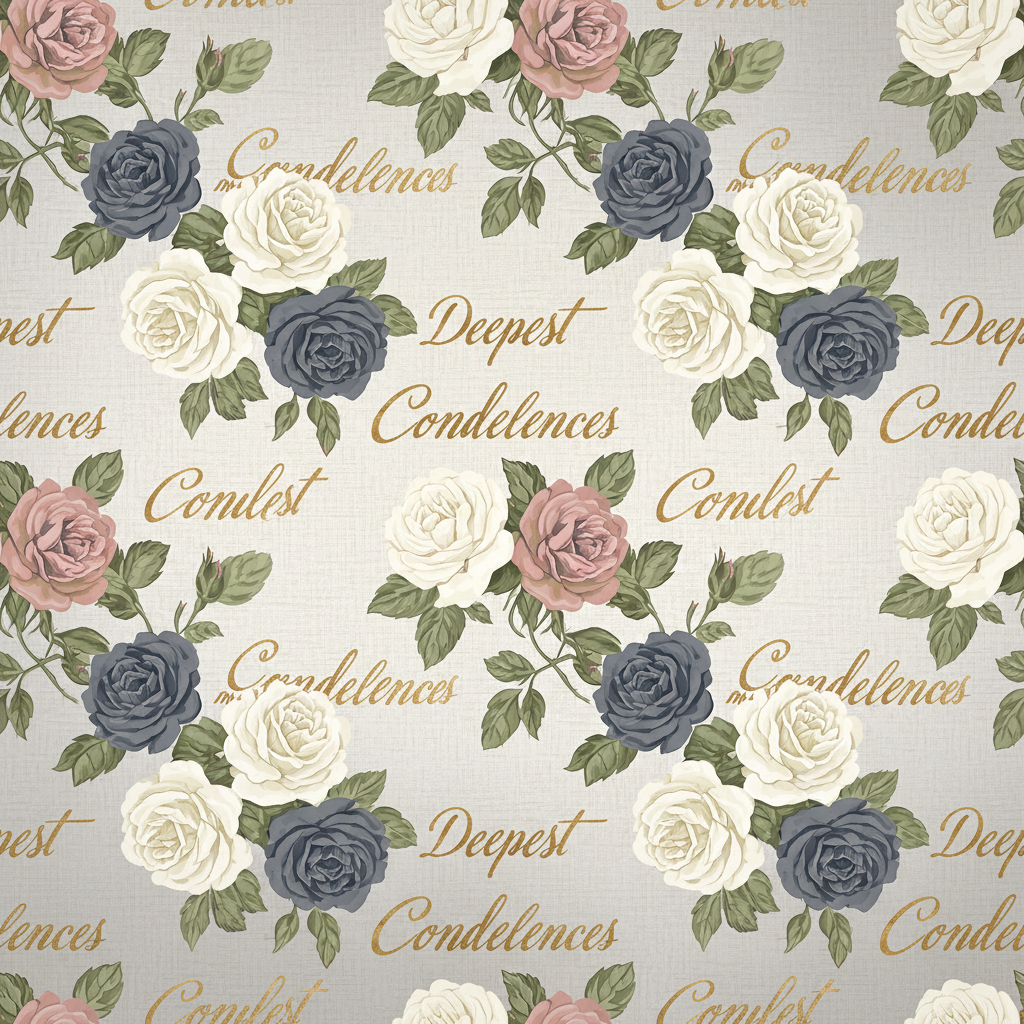 Personalized Sympathy Wrapping Paper - create sophisticated sympathy design | Custom AI Design | Wrapelle