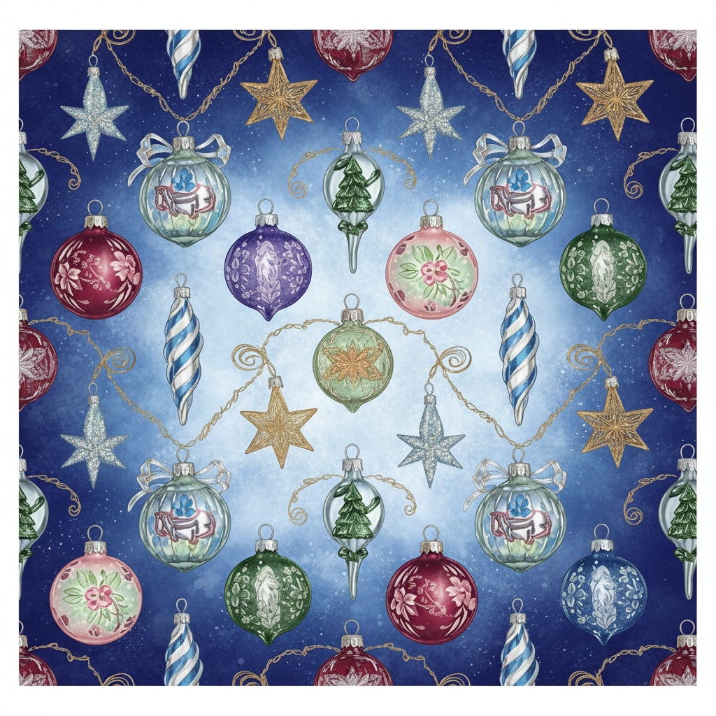 Personalized Christmas Wrapping Paper - create wrapping paper vintage | Custom AI Design | Wrapelle
