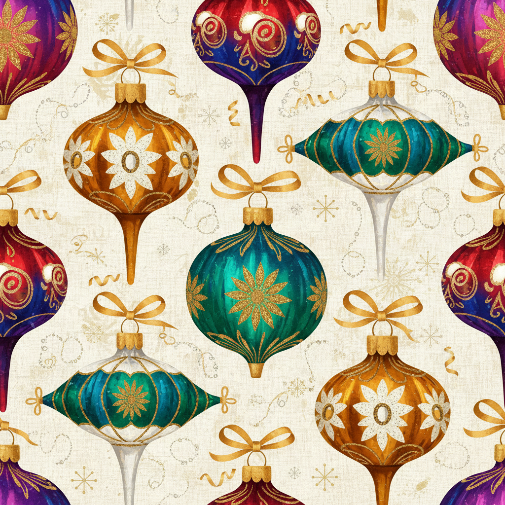 Personalized Christmas Wrapping Paper - create wrapping paper retro | Custom AI Design | Wrapelle