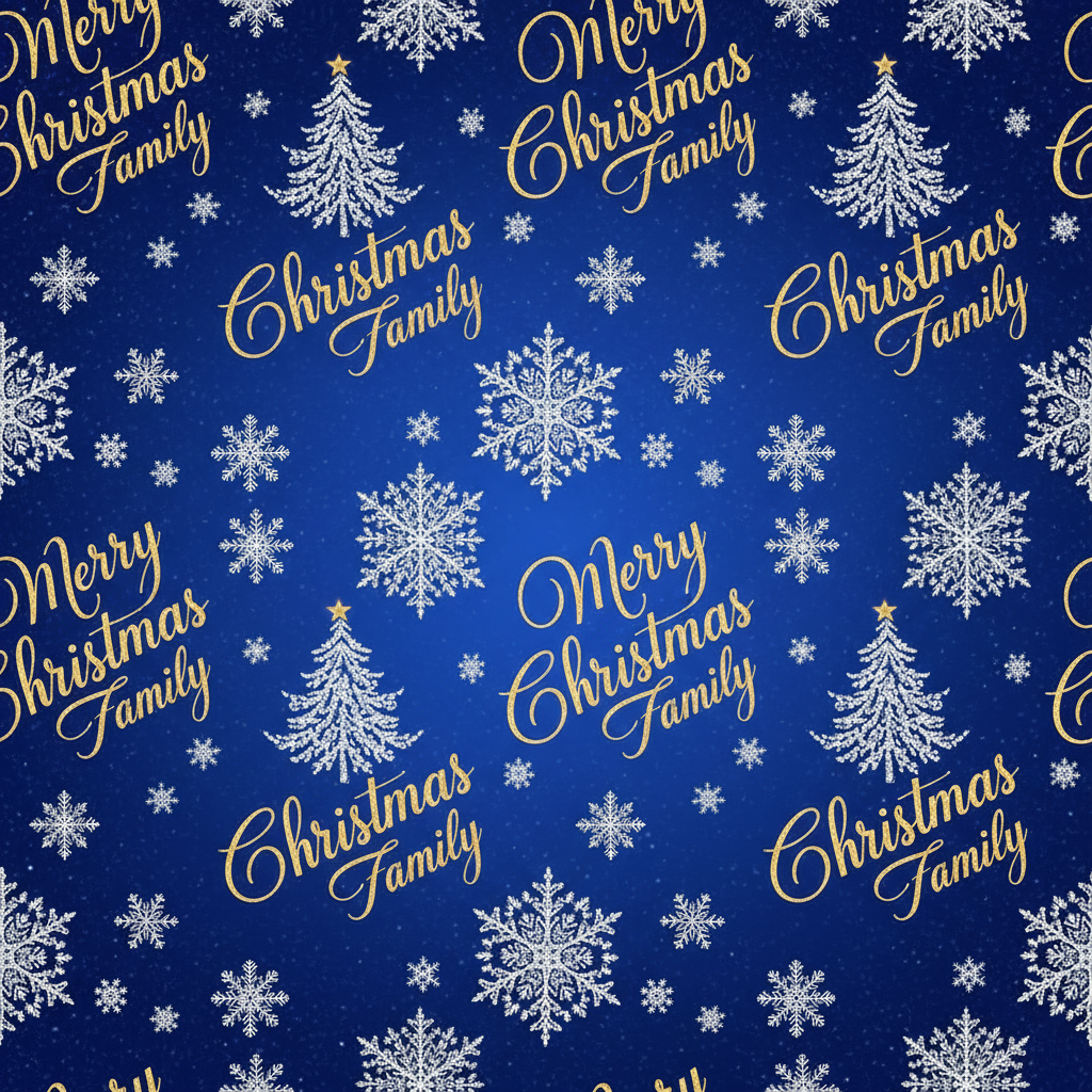 Personalized Christmas Wrapping Paper - create elegant christmas wrapping | Custom AI Design | Wrapelle