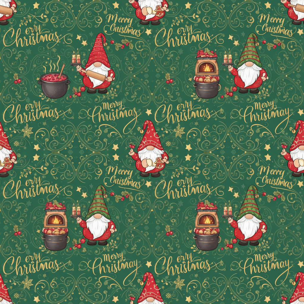 Personalized Christmas Wrapping Paper - merry christmas cindy surrounded | Custom AI Design | Wrapelle