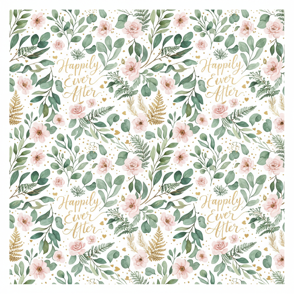 Personalized Wedding Wrapping Paper - friends getting married! want | Custom AI Design | Wrapelle