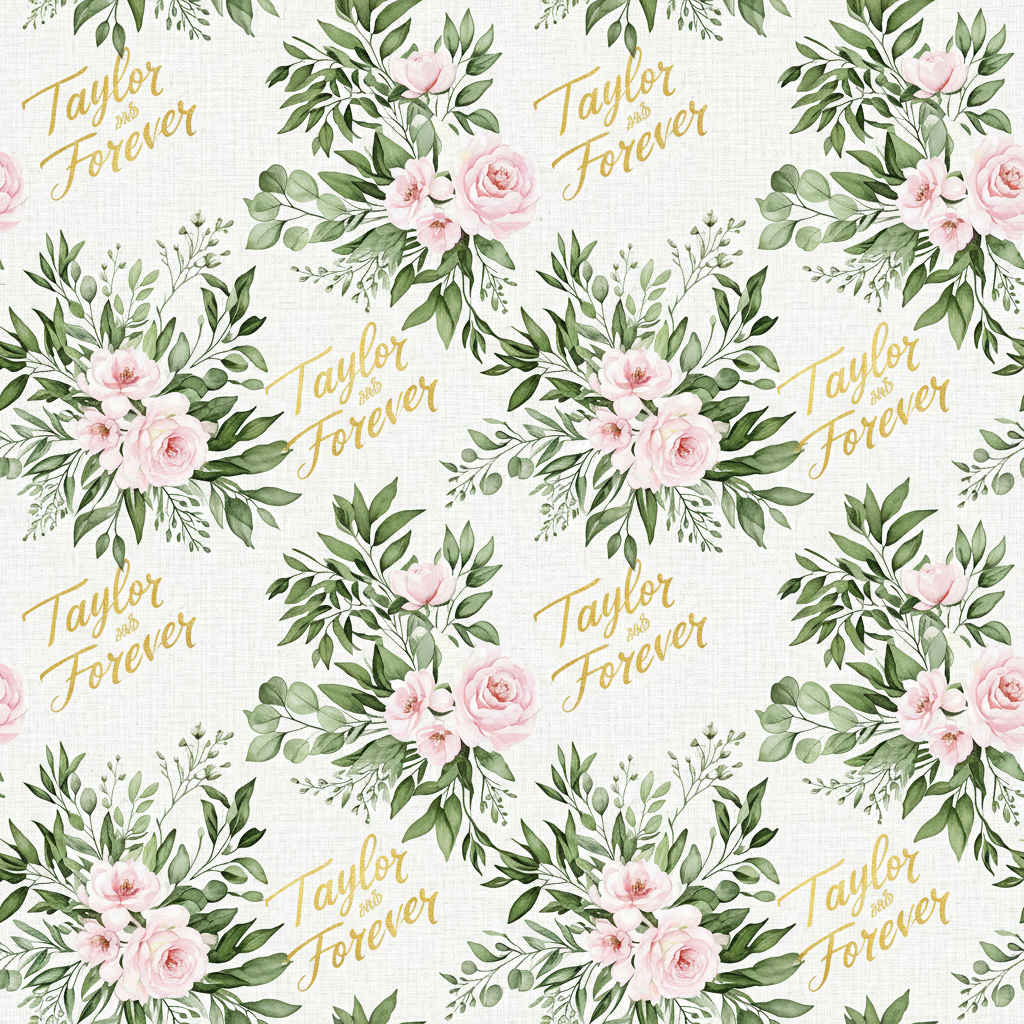 Personalized Wedding Wrapping Paper - friends getting married! want | Custom AI Design | Wrapelle