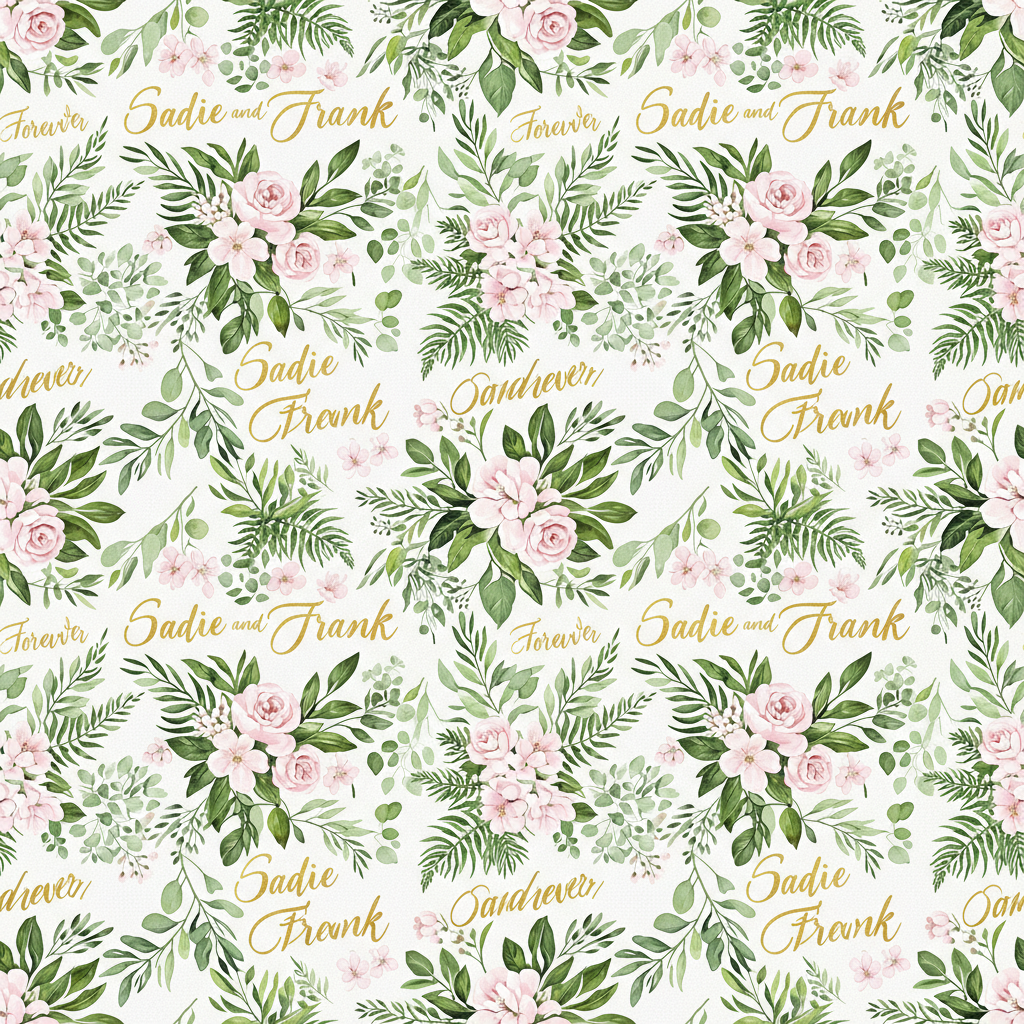 Personalized Wedding Wrapping Paper - friends getting married! want | Custom AI Design | Wrapelle