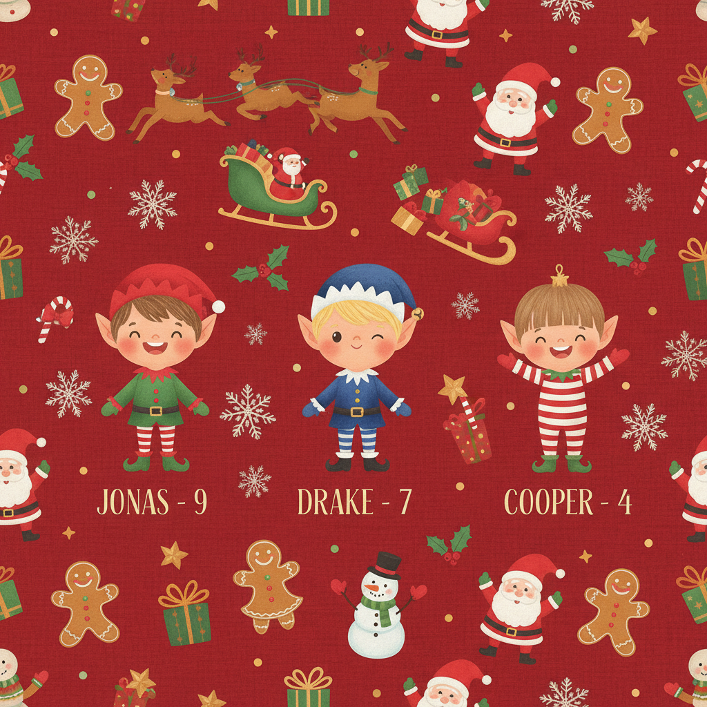 Personalized Christmas Wrapping Paper - want wrapping paper with | Custom AI Design | Wrapelle