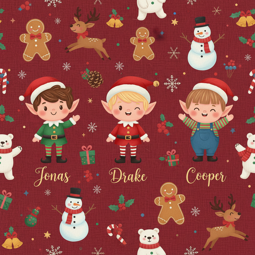 Personalized Christmas Wrapping Paper - want wrapping paper with | Custom AI Design | Wrapelle