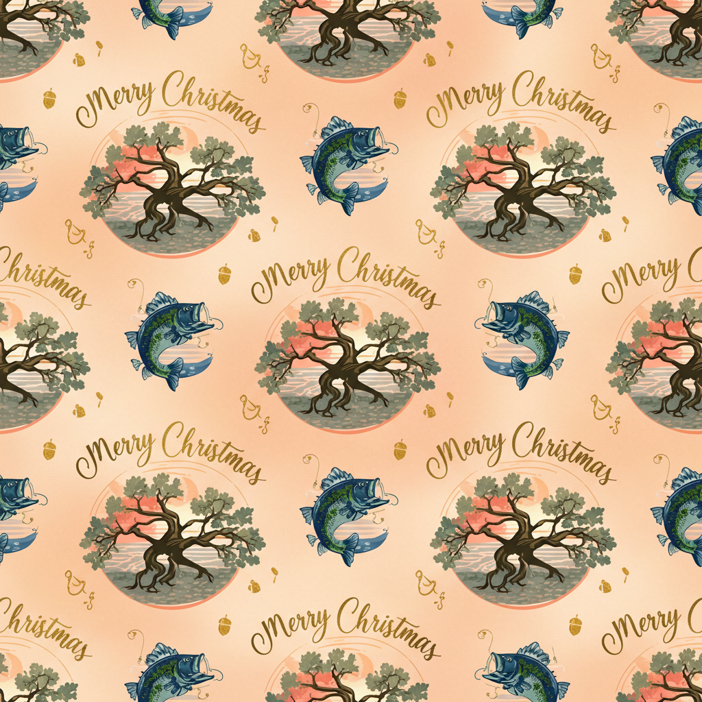 Personalized Christmas Wrapping Paper - merry christmas sandy surrounded | Custom AI Design | Wrapelle