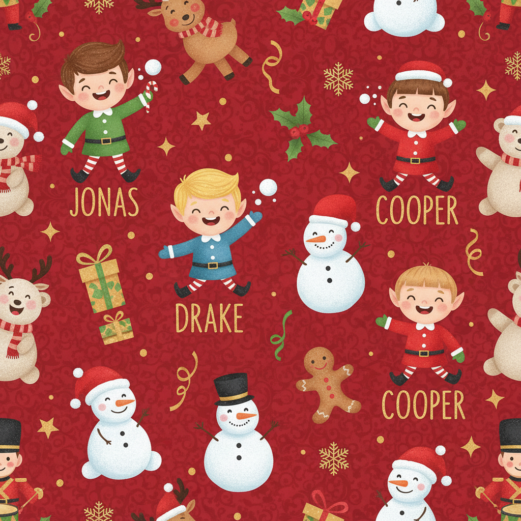 Personalized Christmas Wrapping Paper - want wrapping paper with | Custom AI Design | Wrapelle