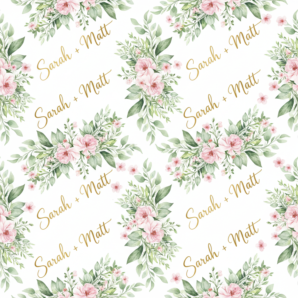 Personalized Wedding Wrapping Paper - friends getting married! want | Custom AI Design | Wrapelle