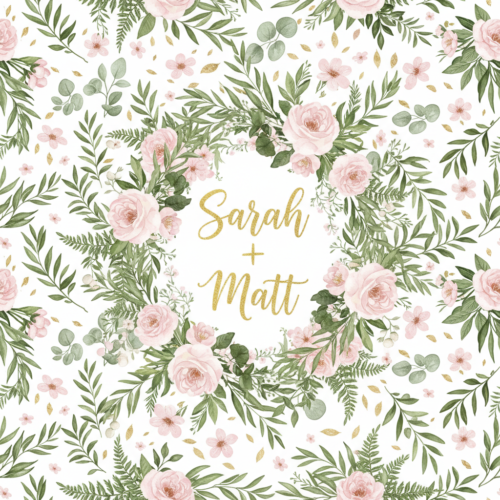 Personalized Wedding Wrapping Paper - friends getting married! want | Custom AI Design | Wrapelle
