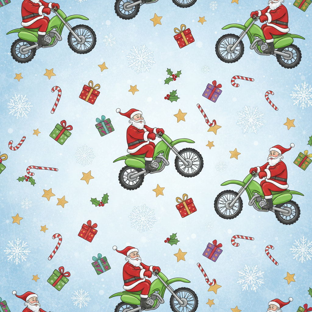 Personalized Christmas Wrapping Paper - create seamless, high-resolution (minimum | Custom AI Design | Wrapelle