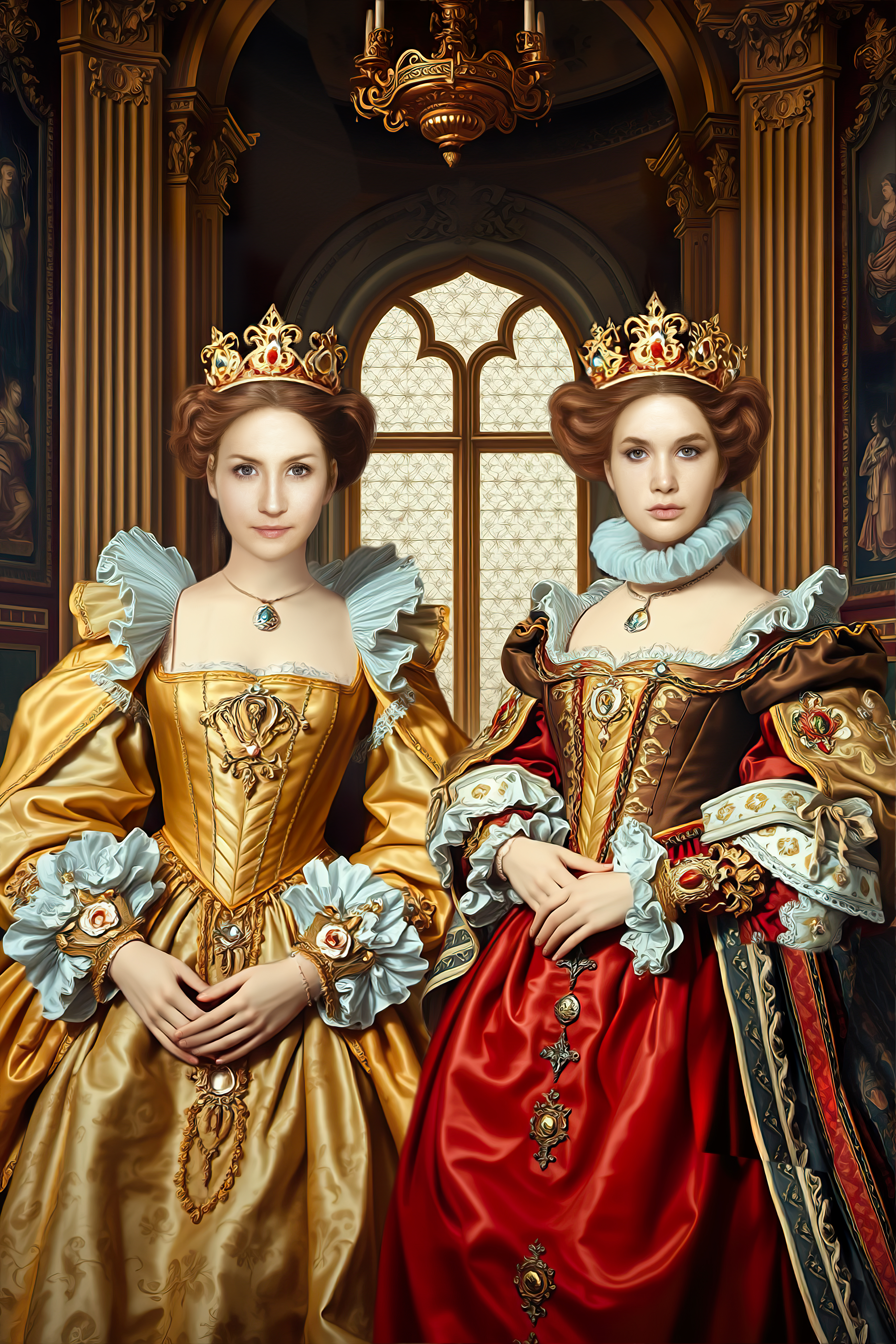 Royal-Inspired Portrait - Custom Canvas | Premium Canvas Portraits